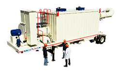 Self-contained Baghouse of 24,000 Acfm, Reverse Air